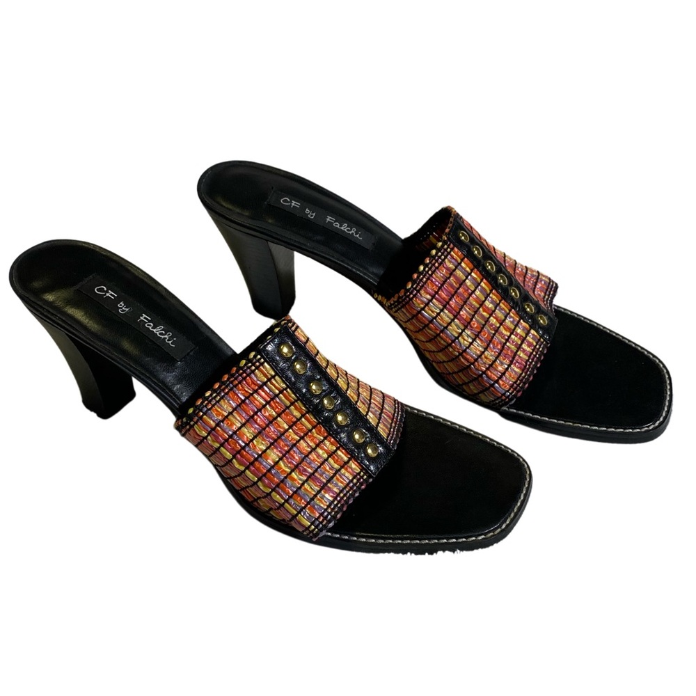 Women’s Size 9.5 Vintage CF by Falchi Mule Sandals